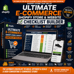 Ultimate Shopify Store Checklist Builder | E-commerce Website Optimization Guide | Increase Conversions & Sales