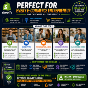 Ultimate Shopify Store Checklist Builder | E-commerce Website Optimization Guide | Increase Conversions & Sales