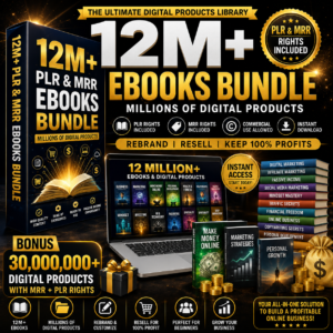 12 Million+ PLR & MRR eBook Bundle | Massive Digital Products Library with Resell Rights